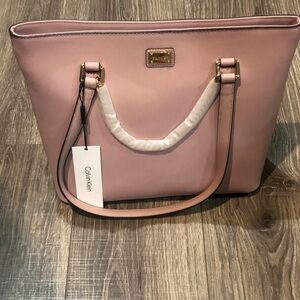 NEW Calvin Klein Blush Pink Tote Bag
